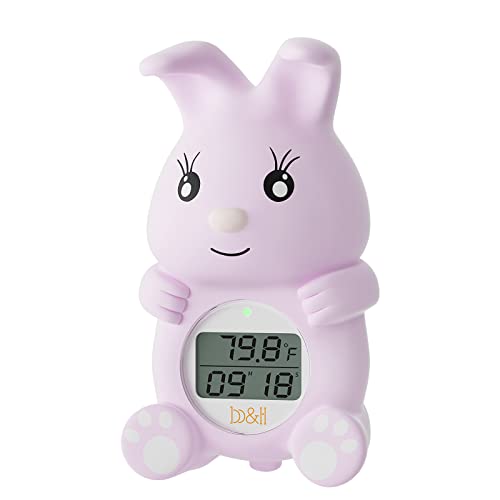 Image of B&H Bunny Baby Bath Thermometer (Upgraded Version), Infant Baby Bathtub Thermometer Available for Fahrenheit or Celsius, Bath and Room Thermometer, Kids' Bathroom Safety Floating Toy