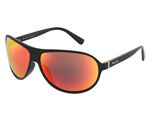 Police Classic Oval Sunglasses, Black, 662