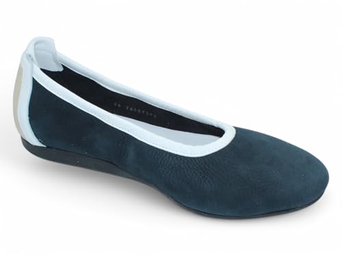 Arche LAKIMA Women's Ballet Flats Dark Blue Suede3