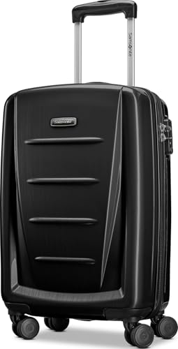 The Best Luggage With Wheels For Seniors 6 Samsonite Winfield 2 - 20-Inch Hardside Luggage with 360° Spinner Wheels, TSA Lock, Airline Approved - Brushed Anthracite