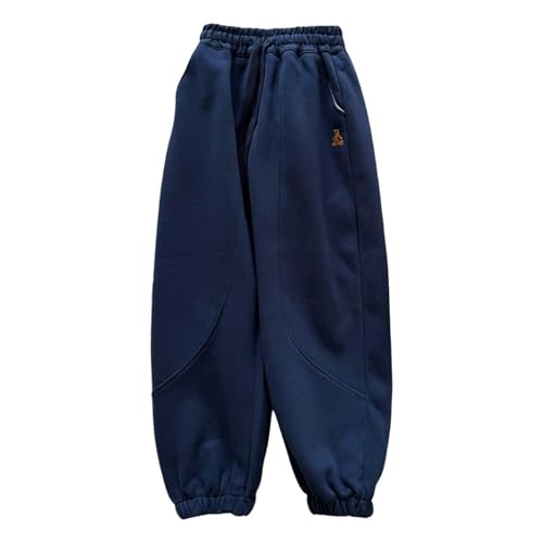 Girls Casual Jogger Pants Kids Athletic Sweatpants Loose Fit Sweat Pants Elastic High Waist Athletic Joggers