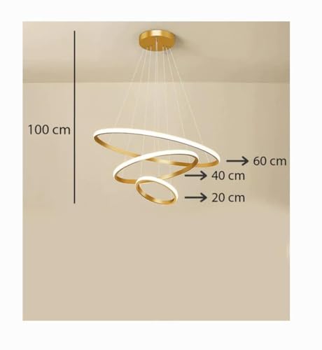 Image of Crystal Chandeliers Black Gold K9 Crystal 3 Tier Round Crystal Chandelier Ceiling Light Fixture for Living Room and Hallway (500 mm)