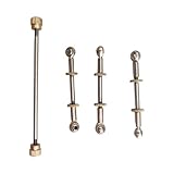 Oshhni 4 Stück Verbindungsstangen Trompeten Ersatzset Universal Kugelgelenk Reparaturteile Montagezubehör Aus Stahl für Musikgeschäft Instrumentenwartung Hei, 3 Stück