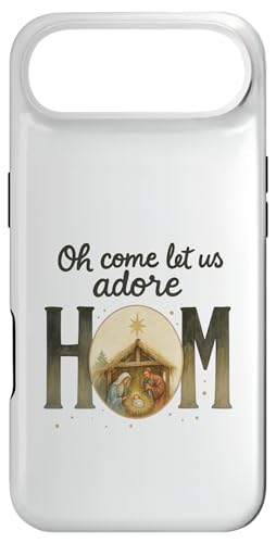 Oh Come Let Us Adore Him ? Watercolor Nativity Christmas X}zP[X iPhone Air p