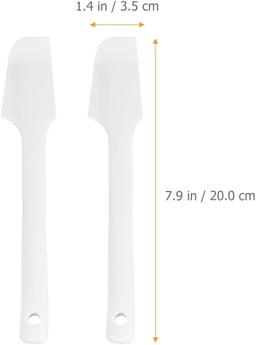 Miniatura 2 de 2 espátulas de silicona pequeñas espátulas de goma sin costuras, resistentes al calor, antiadherentes, raspadores flexibles para hornear, espátulas
