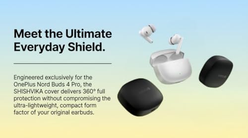 Image of SHISHVIKA Silicone Case Cover Compatible with OnePlus Nord Buds 4 Pro | Shockproof Protective Cover | Soft TPU Skin | Anti-Slip | Dustproof | LED Visible | Keychain Hook Included (Matcha)