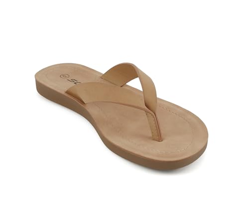 Image of Soda Shoes Women Flip Flops Basic Plain Slippers Thongs Sandals Strap Casual Beach Ella-S