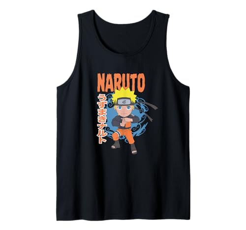 Naruto Shippuden Postura de Chibi Naruto Camiseta sin Mangas