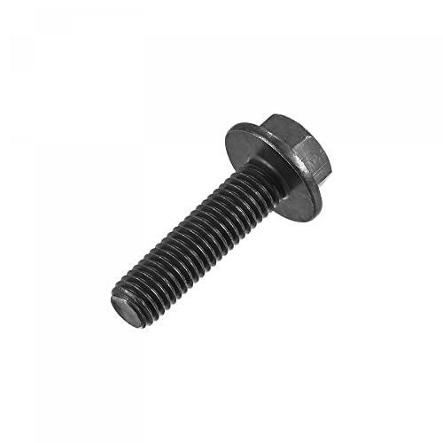 Image of uxcell Metric M10x35mm Hex Flange Bolts, 6pcs 10.9 Grade Carbon Steel Hexagon Head Screws
