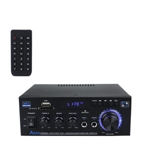 Amplificadores Digitales for el hogar de 80 W, Graves, 2.0 Canales, Potencia, Bluetooth, Hi-Fi, FM, música, subwoofer, Altavoz Compacto e Inteligente