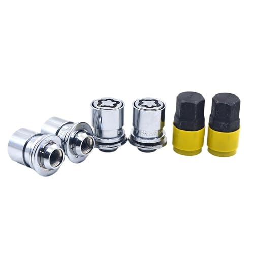 Tuercas de seguridad antirrobo M12x1.5 compatibles con llantas Mitsubishi 4