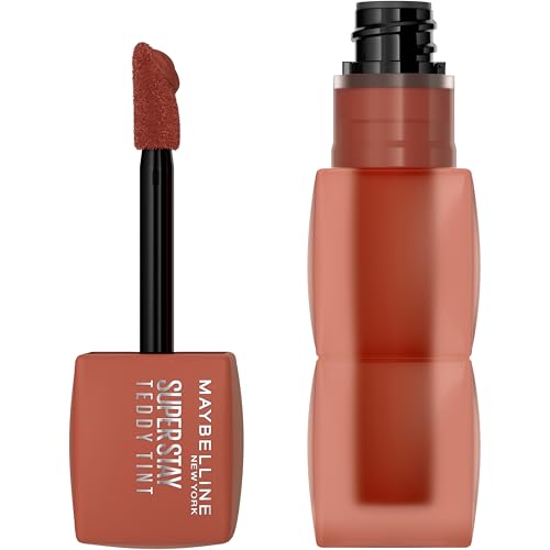 Image of MAYBELLINE Super Stay Teddy Lip Tint, Long Lasting Matte Lipstick for Up To 12HR Wear, Faux Freckle, 1 Count