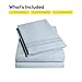 1500 Supreme Collection Full Sheet Sets Misty - Luxury Hotel Bed Sheets and Pillowcase Set for Full Mattress - Extra Soft, Elastic Corner Straps, Deep Pocket Sheets, Full Misty