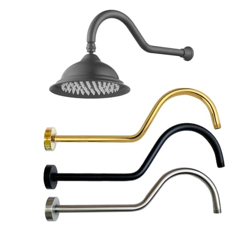 Bras de douche cygne contre les jets trop bas extension murale chrome