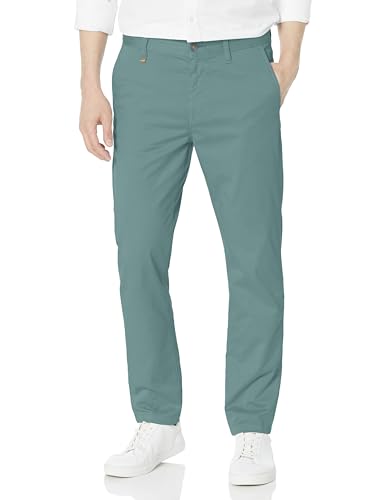BOSS Men's Tapered Fit Cotton Blend Trousers