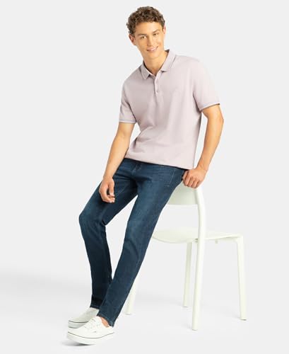 Image of Jockey 3911 Men Super Combed Cotton Rich Solid Half Sleeve Polo T-Shirt (Prints May Vary)