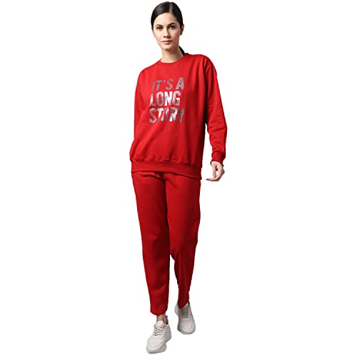 Image of Mack Jonney Fleece Printed Tracksuit for Women-SW 44 LOWER 002-P-V-140