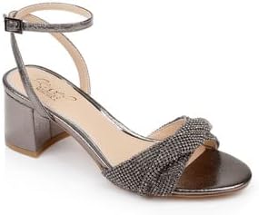 Jewel Badgley Mischka Ansley Metallic Mesh Block Heel - Image 9