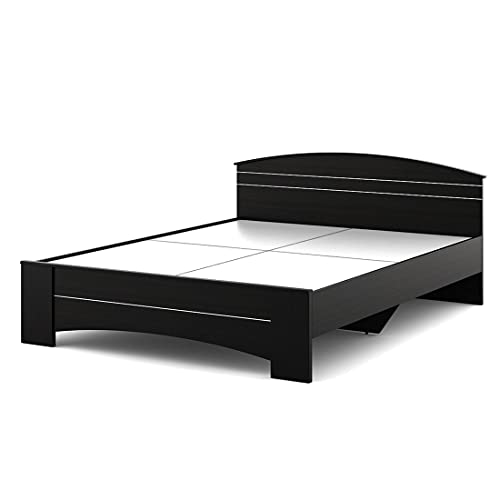 Image of Spacewood Maxima Bed | Queen Size (78 X 60) Engineered Wood Bed with Modified Understructure | 3 Year Warranty | Modern Design | Natural Wenge