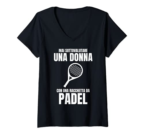 Donna Padel Donna Scritta Divertente Maglietta con...