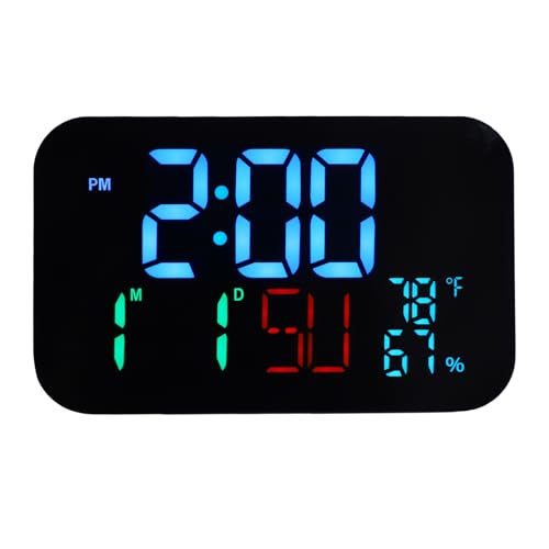 Generic WiFi �X�}�[�g LED ��㎞�v ���x���x���j�^�[�t�� �A�v������f�W�^�����v USB �쓮 ���邳�����\ �z�[���I�t�B�X�Q���p (�z���C�g�V�F�� - �u���[���C�g)