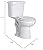 PROFLO PF9810 Greenlee Toilet Tank Only - Less Seat - White