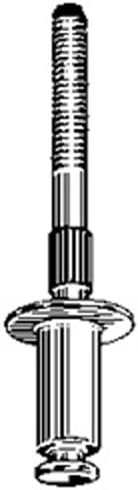 25 Special Peel-Type Rivets (Compatible with Ford) 1/4 Dia. 1/2 Flange