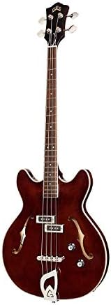 Guild Guitars Starfire I Bass Semi-Hollow Body Double-Cut Bass, Vintage Walnut, Newark St. Collection