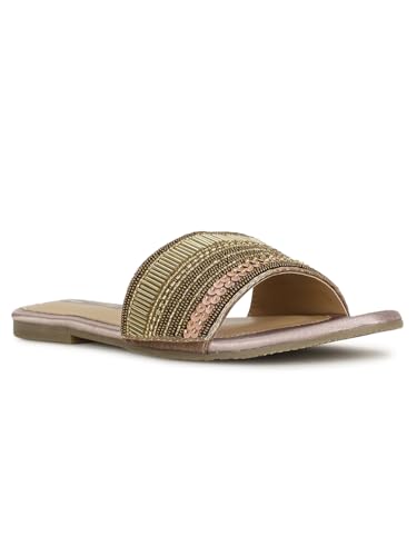 Image of Bata Marie Claire LYNN FLATS E 23 Women Mule Slipper In BROWN