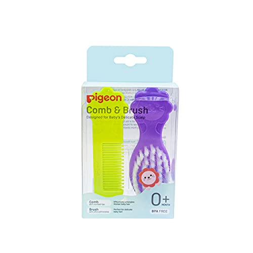 Image of Pigeon Comb & Brush Set | Baby Grooming Kit
