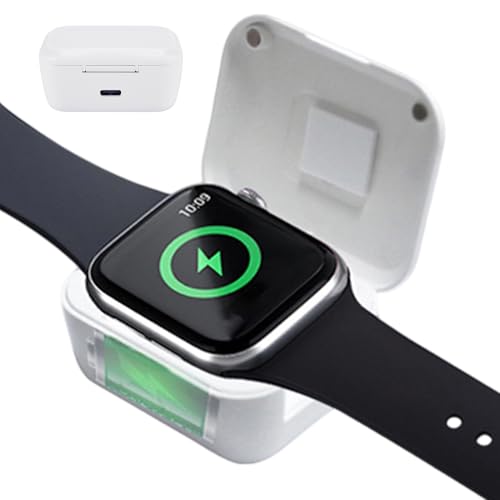 Chargeur De Montre sans Fil - PP 6.3x5x2.5 Cm | Chargeur De Bracelet Intelligent avec 750mAh, Compact, Portable, pour Smartwatch 1-10 Générations | Voyage, Maison, Bureau