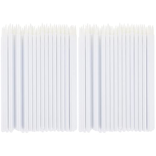 FOMIYES 2sets Eyeliner Brush Set Mini Brush Makeup Artist Tool Disposable Wands Ideal for Lip Liner and Eyes 100pcs*2