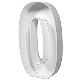 HOOTNEE Ballonrahmen Zahl 0 73cm Weiß Party Ballonbox für Babyparty Geburtstagsdekoration 3D Ballonständer für Kinderfeiern und Hochzeitstage