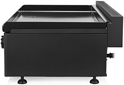 CAMPART Gas Baking Plate, Two Burners, 54 x 41.6 cm, Grease Drain, Piezo Ignition