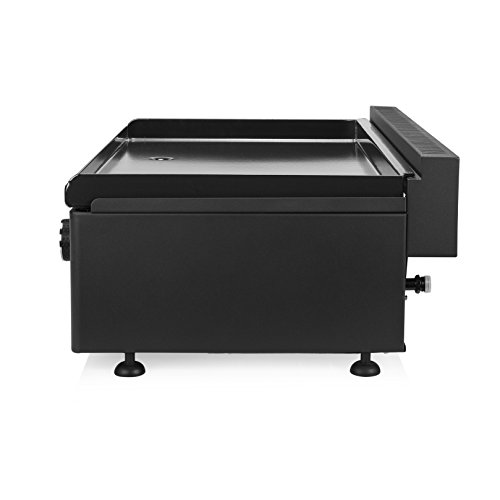 CAMPART Gas Baking Plate, Two Burners, 54 x 41.6 cm, Grease Drain, Piezo Ignition