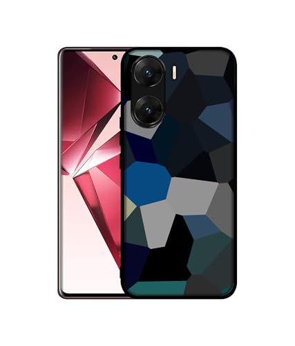 Image of Mathematical Shape Design Premium 2D Printed Metal Back Case Cover for Vivo V29E 5G, Multicolour
