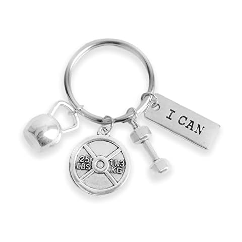 Kefley I Can Gym Motivation Keychain Cover