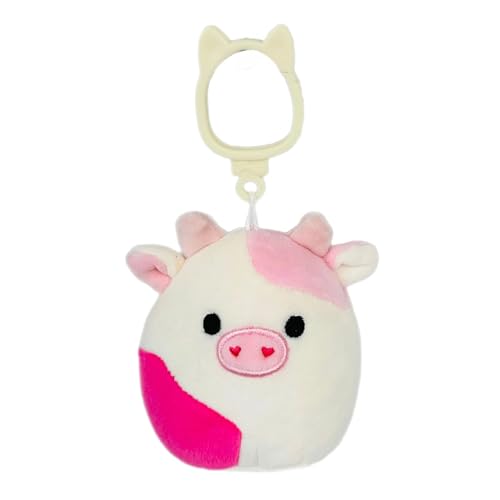 Squishmallows Caedyn porte-clés vache rose, un concentré de tendresse à emporter