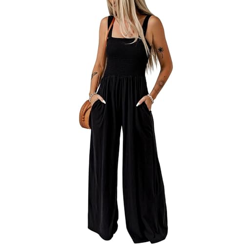 Coloody Mono para mujer de sin mangas,pantalones elegantes mono informal