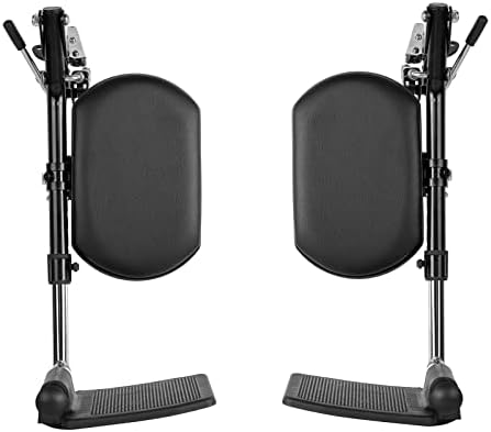 ENCAREFOR Wheelchair Elevating Legrests ，Composite Footplates with Padded Calf Supports ,for Standard Wheelchairs,1 Pair