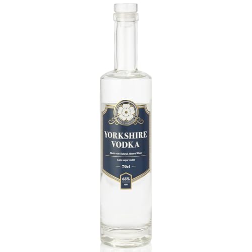 Yorkshire Spirits Vodka Blue 70cl (65% ABV) | Ultra-Premium Small-Batch British Vodka, Crafted from Cane Sugar and Blended with Yorkshire Moors Mineral Water.
