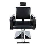 Cadeira Hidráulica Reclinável Barbeiro Salão Pelegrin Pel-2613 Preto