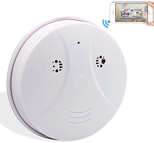 Hidden Camera Detector Smoke Detector HD 1080P WiFi Wireless Nanny Cam with Motion Detection/Night Vision, Home Security No Audio