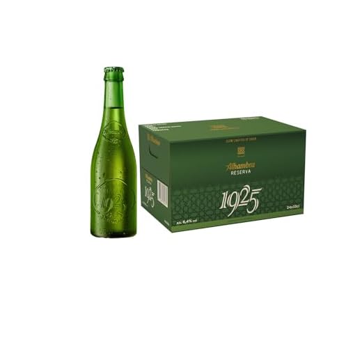 Alhambra Reserva 1925, Edición Especial, Cerveza Dorada Lager, Pack de 24 Botellas x 33 cl, 6,4% Volumen de Alcohol