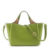 [FIRANO] バイカラーハンドルハンドバッグ レディース ARNO LABEL フィラノ アルノレーベル A402654 グリーン