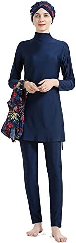 Muslim Swimwear for Women Floral Modesty Swimsuit Islamic Hijab Burkini Beachwear Tankini Swimming Costume