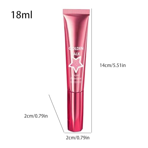Iluminador facial brillante - Iluminador líquido de 18 ml Crema de maquillaje brillante, ligera y brillante de larga duración, iluminador líquido, iluminador ligero a prueba de manchas para rostro y - imagen 6