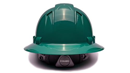 Image of Pyramex Ridgeline Full Brim Hard Hat 4 Point Ratchet Vented