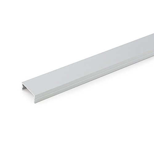 Greenice Alu-Profil Für LED-Streifen – 2m, Transparent, Mit Diffusor & Montagezubehör