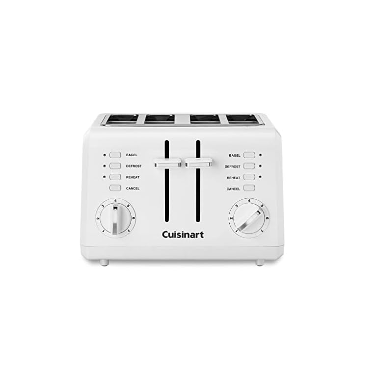 Cuisinart CPT-142P1 4-Slice Compact Plastic Toaster, White